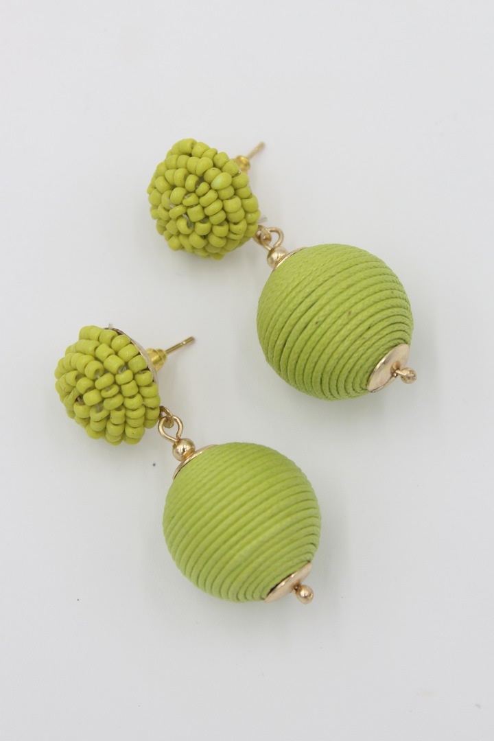 Lime Bauble Earrings image 0